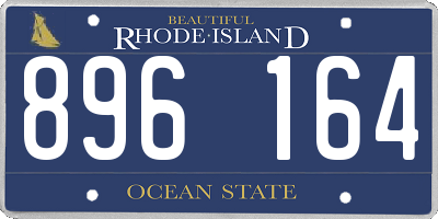 RI license plate 896164