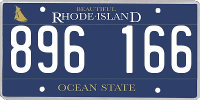 RI license plate 896166