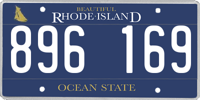 RI license plate 896169