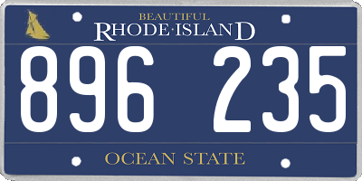 RI license plate 896235