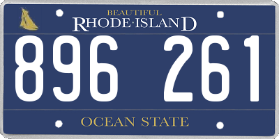 RI license plate 896261