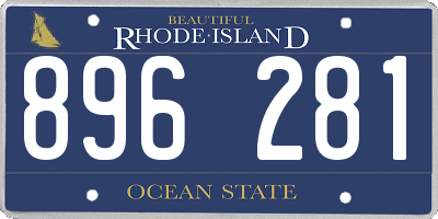 RI license plate 896281