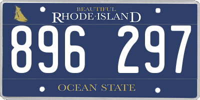 RI license plate 896297