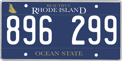 RI license plate 896299