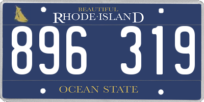 RI license plate 896319