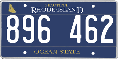 RI license plate 896462