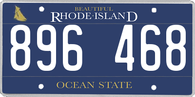 RI license plate 896468