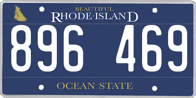 RI license plate 896469