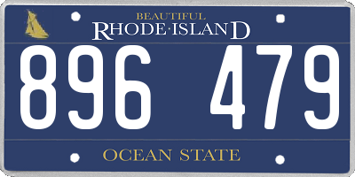 RI license plate 896479