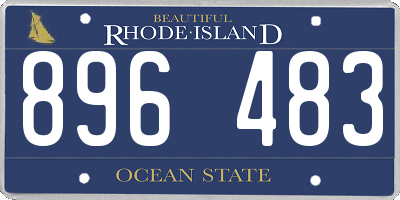 RI license plate 896483