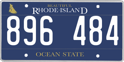 RI license plate 896484