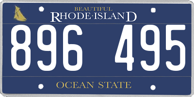 RI license plate 896495