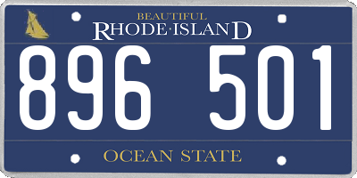 RI license plate 896501