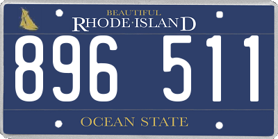 RI license plate 896511