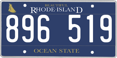 RI license plate 896519