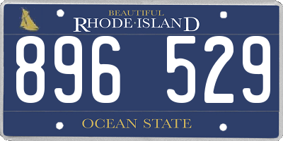 RI license plate 896529