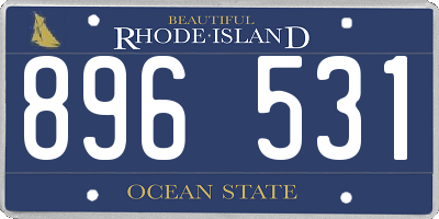 RI license plate 896531