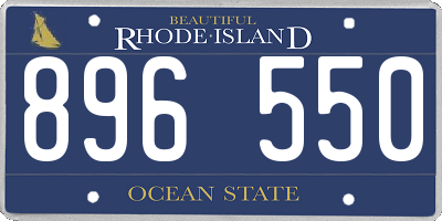 RI license plate 896550