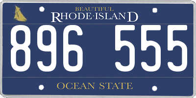 RI license plate 896555