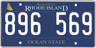 RI license plate 896569