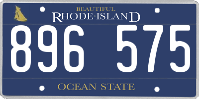 RI license plate 896575