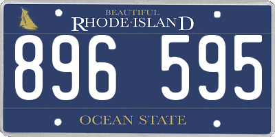 RI license plate 896595