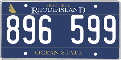 RI license plate 896599