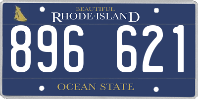 RI license plate 896621