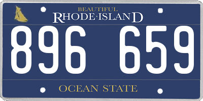 RI license plate 896659