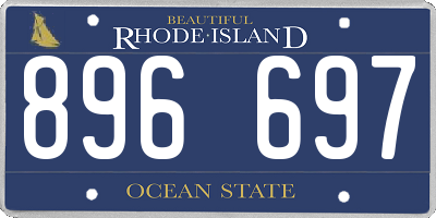 RI license plate 896697