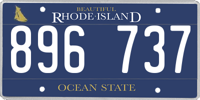 RI license plate 896737