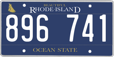 RI license plate 896741