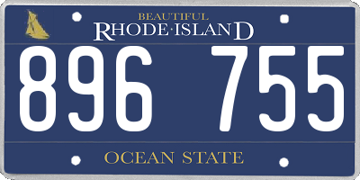 RI license plate 896755