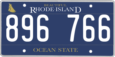 RI license plate 896766