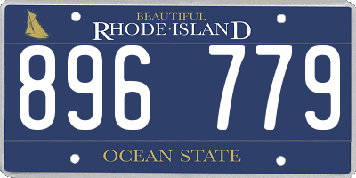 RI license plate 896779