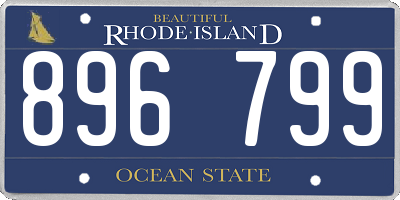 RI license plate 896799