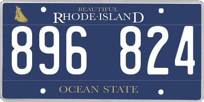 RI license plate 896824