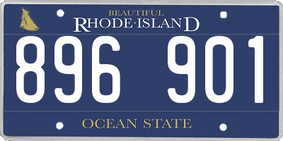 RI license plate 896901