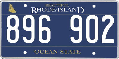 RI license plate 896902