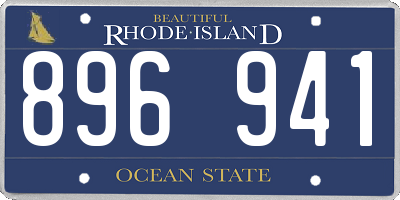 RI license plate 896941