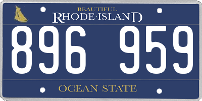 RI license plate 896959