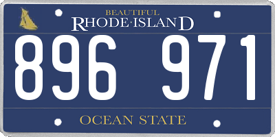 RI license plate 896971