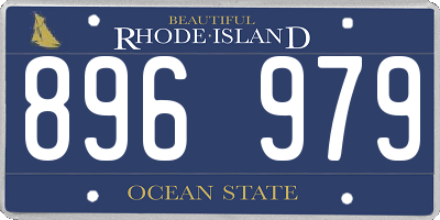 RI license plate 896979
