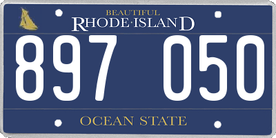 RI license plate 897050
