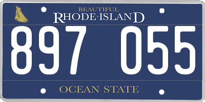RI license plate 897055