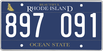 RI license plate 897091