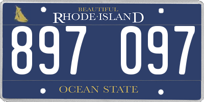 RI license plate 897097
