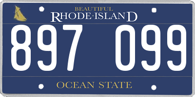 RI license plate 897099