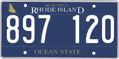RI license plate 897120