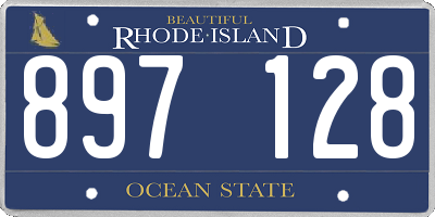 RI license plate 897128